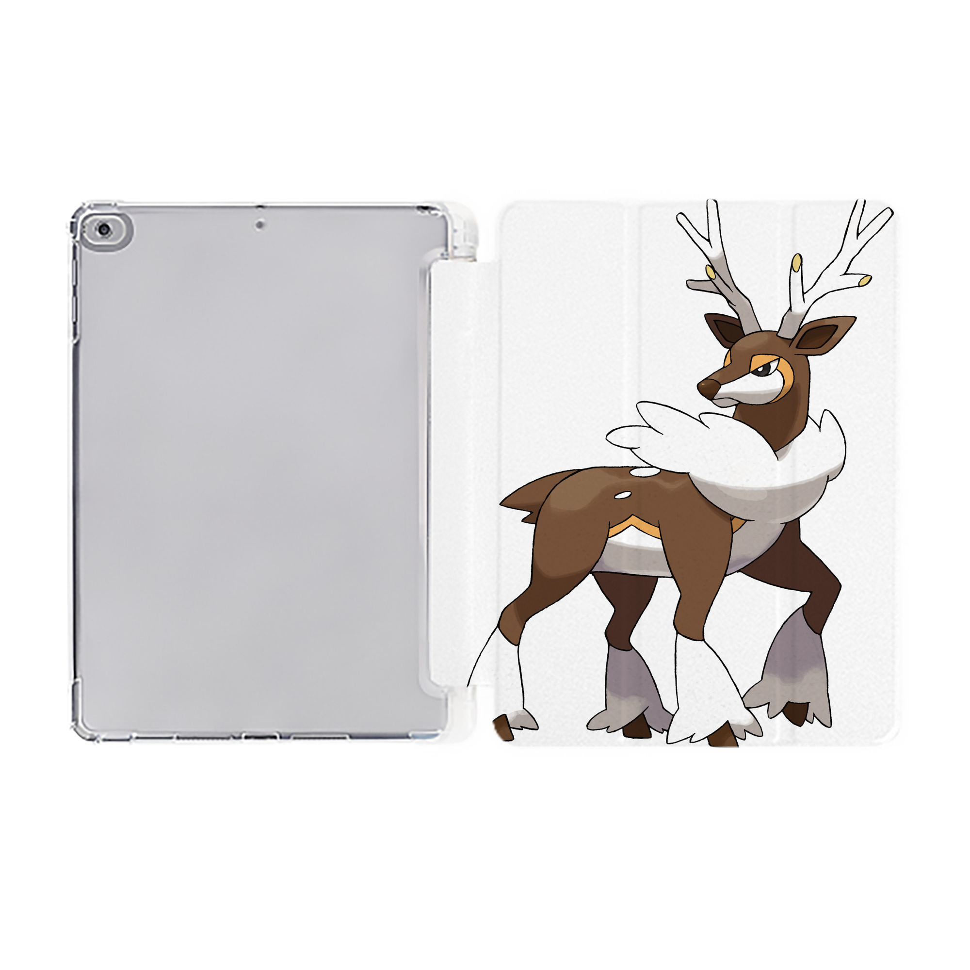 （画像用） ポケットモンスター Pokémon IPad ケース ペン収納付き 三つ折りスタンド PUレザー×シリコン 対応機種9.5/10.5/10.9インチ